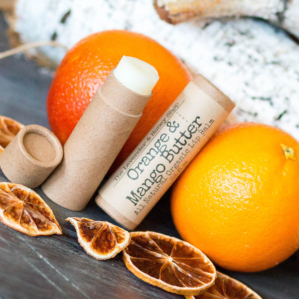 Orange & Mango Butter Organic Lip Balm
