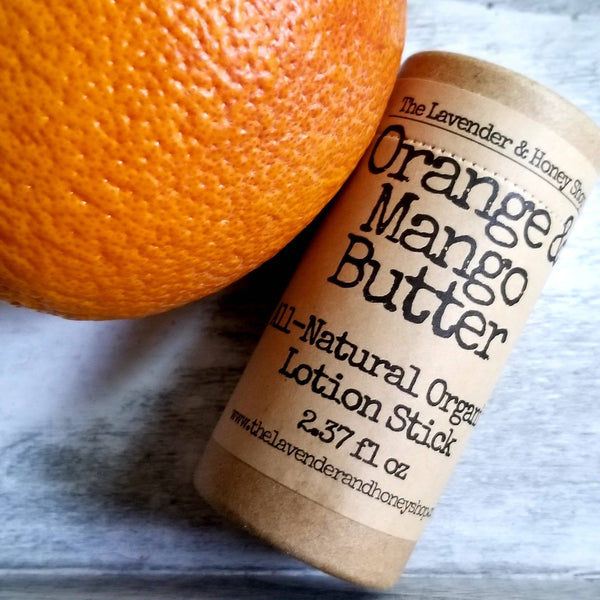 Orange and Mango Butter Organic Lotion Stick
