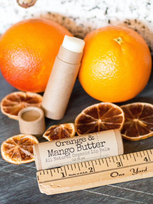Orange & Mango Butter Organic Lip Balm