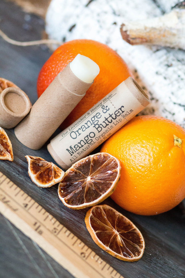 Orange & Mango Butter Organic Lip Balm