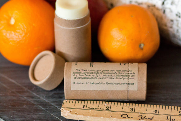 Orange and Mango Butter Organic Lotion Stick