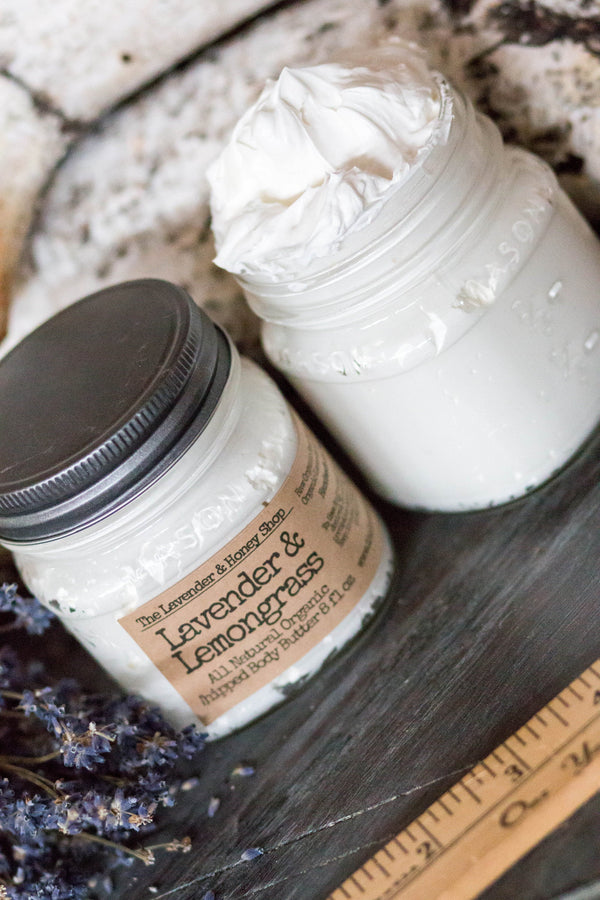 Lavender and Lemongrass Organic Whipped Body Butter
